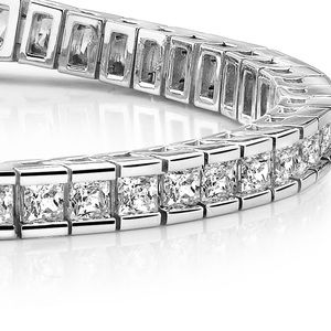 5ct Princess Cut Tennis Bracelet